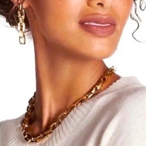 NEW Eddie Borgo golden chain  earrings